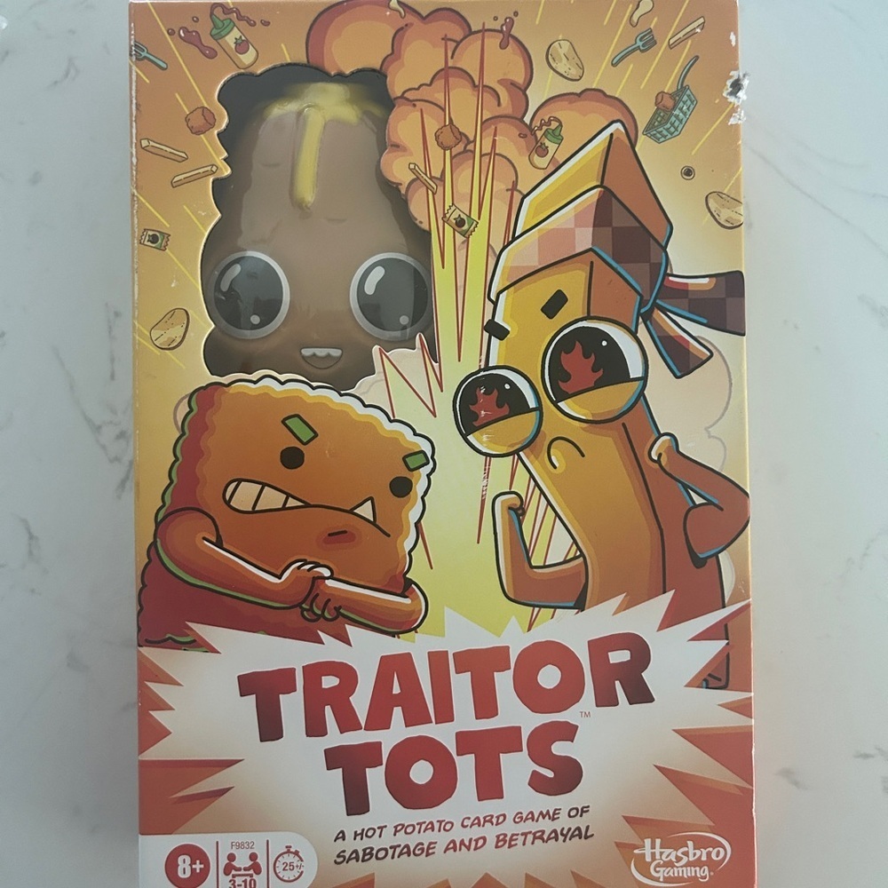 Traitor Tots Card Game by Hasbro – Hot Potato Party Game (Ages 8+)- NIB